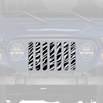 Dirty Acres® - 1-Pc Platinum Zebra Style Perforated Main Grille