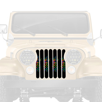Dirty Acres® - 1-Pc Pretty Pineapples Style Multicolor Perforated Main Grille