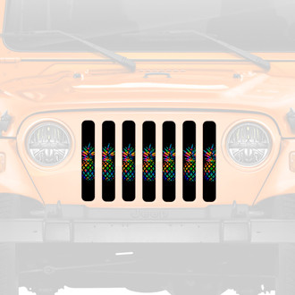 Dirty Acres® - 1-Pc Pretty Pineapples Style Multicolor Perforated Main Grille