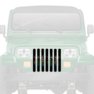 Dirty Acres® - 1-Pc Pretty Pineapples Style Multicolor Perforated Main Grille