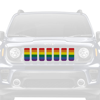 Dirty Acres® - 1-Pc Pride Flag Style Perforated Main Grille