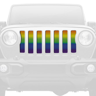 Dirty Acres® - 1-Pc Pride Flag Ombre Style Perforated Main Grille