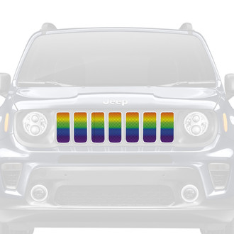 Dirty Acres® - 1-Pc Pride Flag Ombre Style Perforated Main Grille
