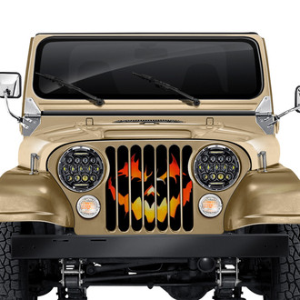 Dirty Acres® - 1-Pc Pumpkin Face Style Perforated Main Grille