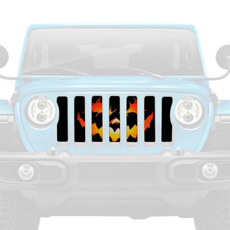 Dirty Acres® - 1-Pc Pumpkin Face Style Perforated Main Grille
