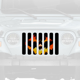 Dirty Acres® - 1-Pc Pumpkin Face Style Perforated Main Grille