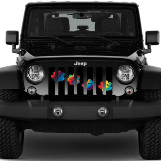 Dirty Acres® - 1-Pc Puppy Paw Style Perforated Main Grille