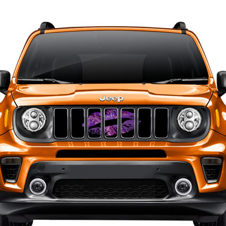 Dirty Acres® - 1-Pc Camo Kiss Style Purple Perforated Main Grille