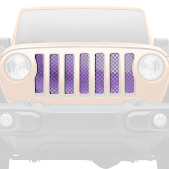 Dirty Acres® - 1-Pc Ombre Style Purple/White Perforated Main Grille