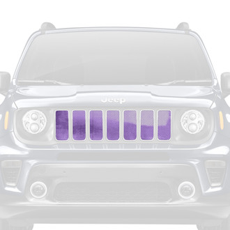 Dirty Acres® - 1-Pc Ombre Style Purple/White Perforated Main Grille