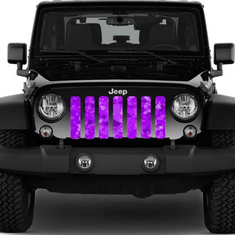 Dirty Acres® - 1-Pc Purple Hearts Style Perforated Main Grille