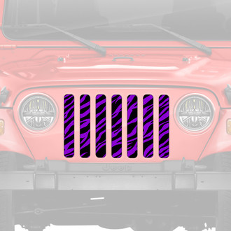 Dirty Acres® - 1-Pc Purple Zebra Style Perforated Main Grille