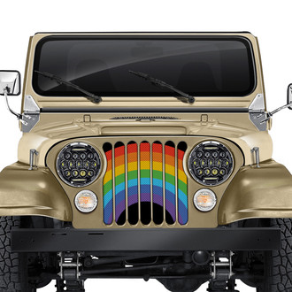 Dirty Acres® - 1-Pc Rainbow Style Perforated Main Grille