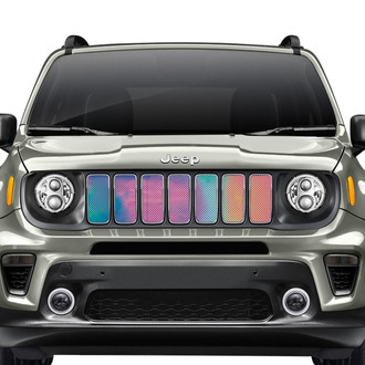 Dirty Acres® - 1-Pc Rainbow Chrome Style Perforated Main Grille