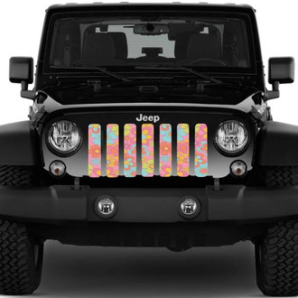 Dirty Acres® - 1-Pc Retro Flowers Style Perforated Main Grille