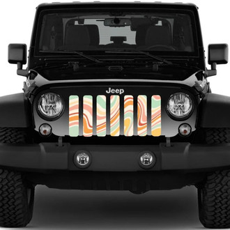 Dirty Acres® - 1-Pc Retro Waves Style Perforated Main Grille