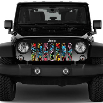Dirty Acres® - 1-Pc Rainbow Skeletons Style Perforated Main Grille
