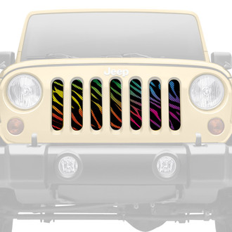 Dirty Acres® - 1-Pc Rainbow Zebra Style Perforated Main Grille