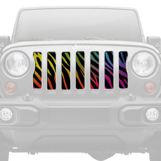 Dirty Acres® - 1-Pc Rainbow Zebra Style Perforated Main Grille