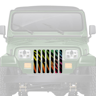 Dirty Acres® - 1-Pc Rainbow Zebra Style Perforated Main Grille