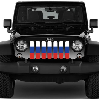 Dirty Acres® - 1-Pc Russian Flag Style Perforated Main Grille