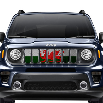 Dirty Acres® - 1-Pc Rustic Welsh Dragon Flag Style Perforated Main Grille