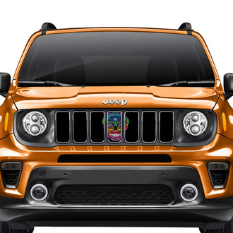 Dirty Acres® - 1-Pc Sugar Skull Rainbow Style Perforated Main Grille