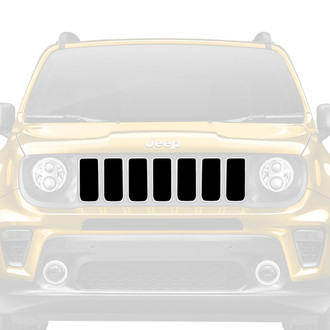Dirty Acres® - 1-Pc Solid Color Style Black Perforated Main Grille