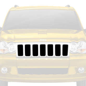 Dirty Acres® - 1-Pc Solid Color Style Black Perforated Main Grille