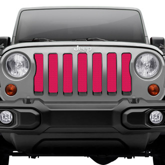 Dirty Acres® - 1-Pc Solid Color Style Bright Pink Perforated Main Grille