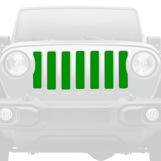 Dirty Acres® - 1-Pc Solid Color Style Green Perforated Main Grille