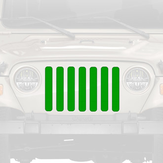 Dirty Acres® - 1-Pc Solid Color Style Green Perforated Main Grille