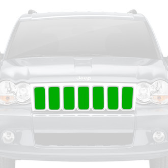 Dirty Acres® - 1-Pc Solid Color Style Green Perforated Main Grille