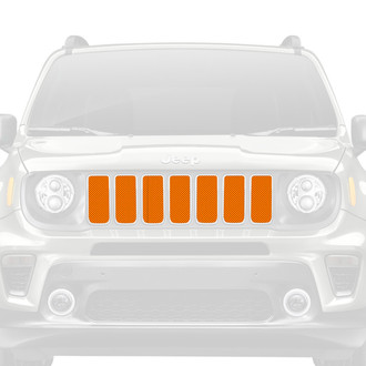 Dirty Acres® - 1-Pc Solid Color Style Orange Perforated Main Grille