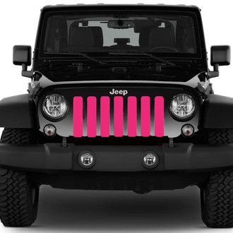 Dirty Acres® - 1-Pc Solid Color Style Pink Perforated Main Grille