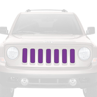 Dirty Acres® - 1-Pc Solid Color Style Purple Perforated Main Grille