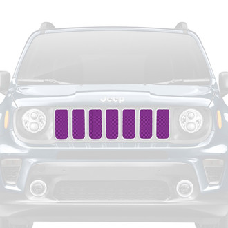 Dirty Acres® - 1-Pc Solid Color Style Purple Perforated Main Grille