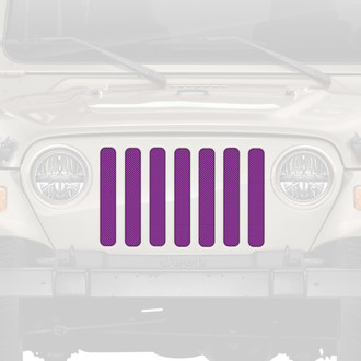 Dirty Acres® - 1-Pc Solid Color Style Purple Perforated Main Grille