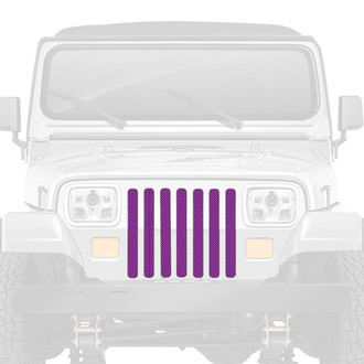 Dirty Acres® - 1-Pc Solid Color Style Purple Perforated Main Grille