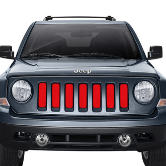 Dirty Acres® - 1-Pc Solid Color Style Red Perforated Main Grille
