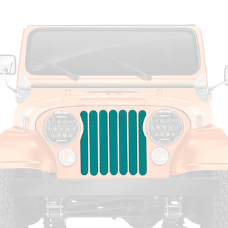 Dirty Acres® - 1-Pc Solid Color Style Teal Perforated Main Grille