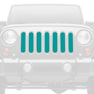 Dirty Acres® - 1-Pc Solid Color Style Teal Perforated Main Grille
