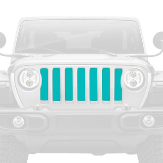Dirty Acres® - 1-Pc Solid Color Style Teal Perforated Main Grille
