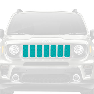 Dirty Acres® - 1-Pc Solid Color Style Teal Perforated Main Grille