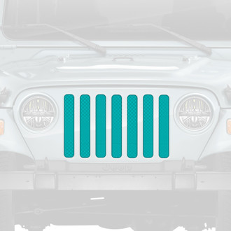 Dirty Acres® - 1-Pc Solid Color Style Teal Perforated Main Grille