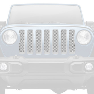 Dirty Acres® - 1-Pc Solid Color Style White Perforated Main Grille