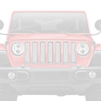 Dirty Acres® - 1-Pc Solid Color Style White Perforated Main Grille