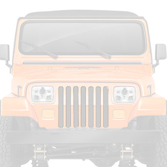 Dirty Acres® - 1-Pc Solid Color Style White Perforated Main Grille