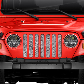 Dirty Acres® - 1-Pc Camo Style Silver Perforated Main Grille