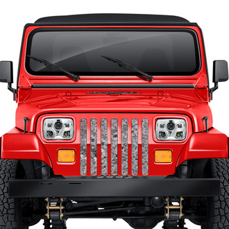 Dirty Acres® - 1-Pc Camo Style Silver Perforated Main Grille
